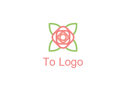 rose icon for a floral logo