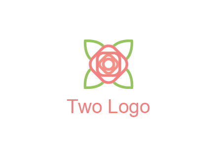 rose icon for a floral logo