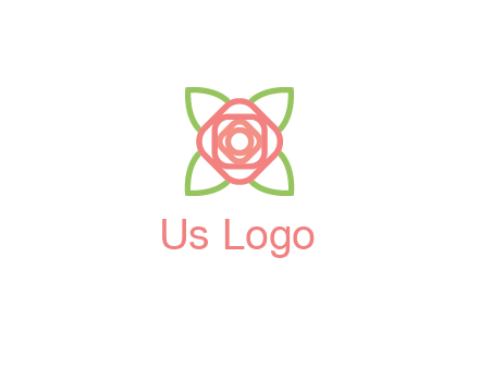 rose icon for a floral logo
