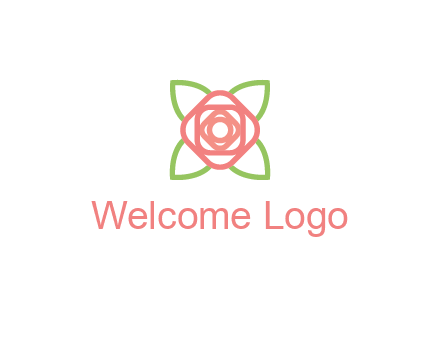 rose icon for a floral logo