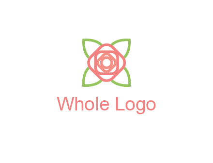 rose icon for a floral logo