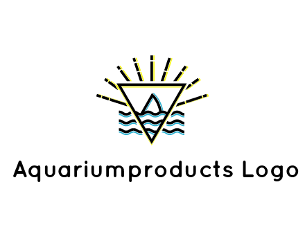 shark fin in water with inverted Illuminati triangle