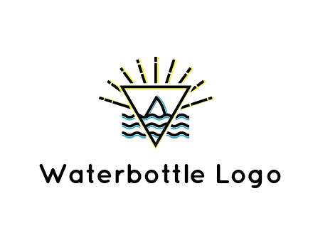 shark fin in water with inverted Illuminati triangle