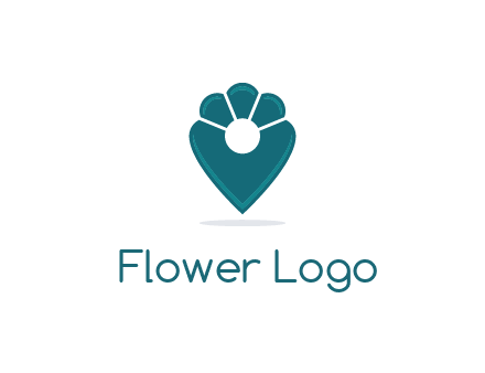 geotag with a flower top logo