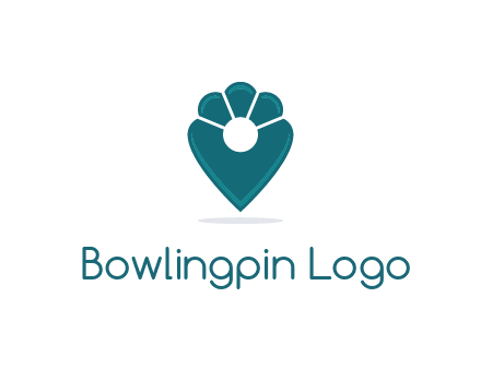 geotag with a flower top logo