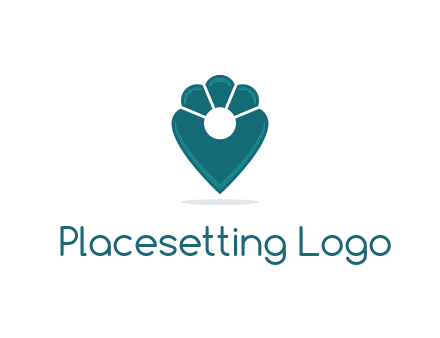 geotag with a flower top logo