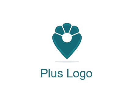 geotag with a flower top logo