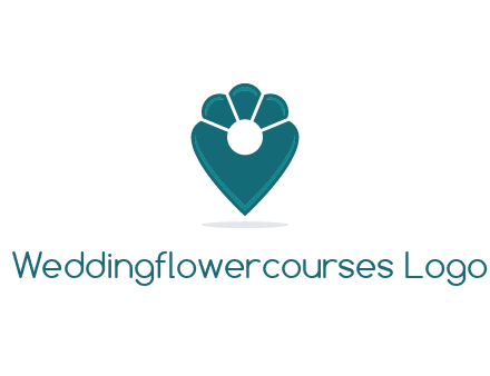 geotag with a flower top logo