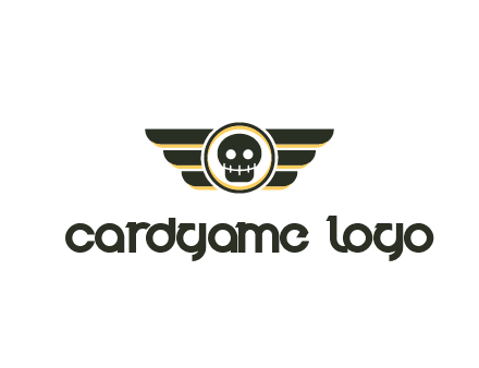 pilot badge with a skull logo