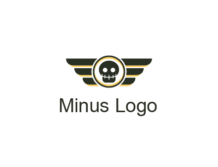 pilot badge with a skull logo