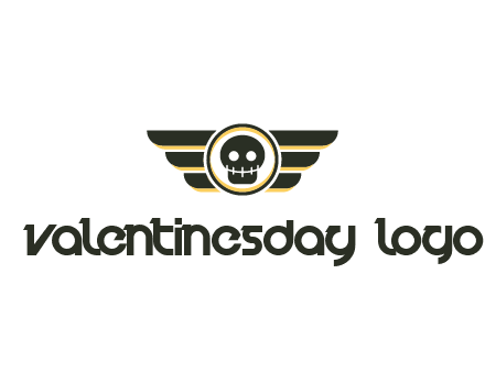 pilot badge with a skull logo