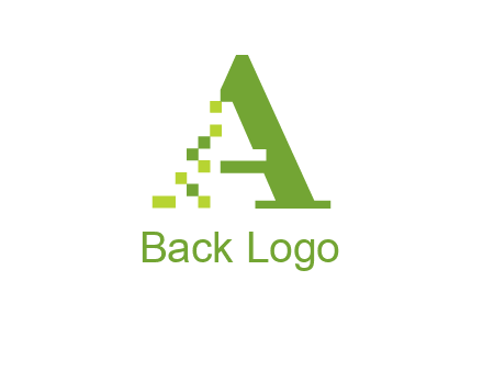 Digital letter A logo