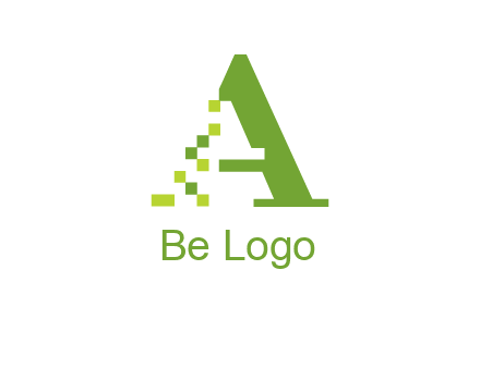 Digital letter A logo