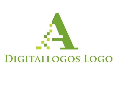 Digital letter A logo