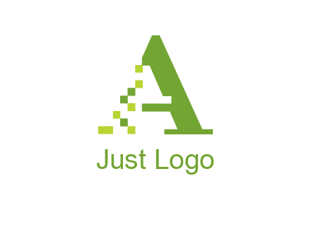 Digital letter A logo