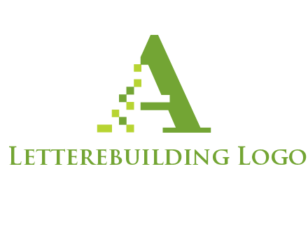 Digital letter A logo