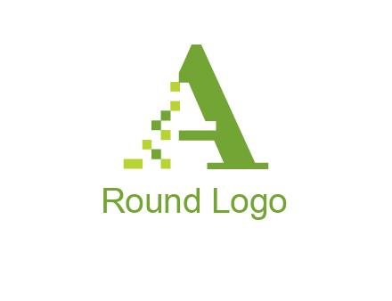 Digital letter A logo