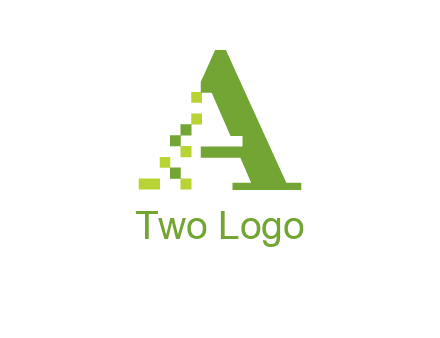 Digital letter A logo