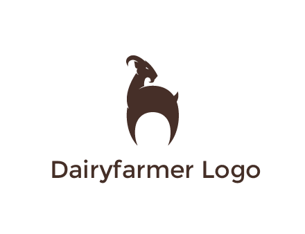 goat logo for a farm