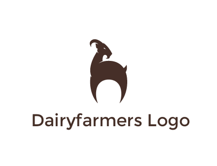 goat logo for a farm