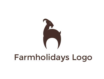 goat logo for a farm