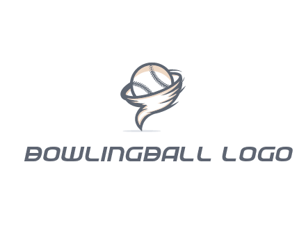 baseball in a tornado logo