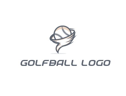 baseball in a tornado logo