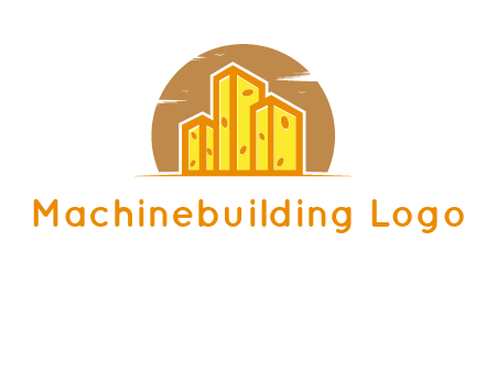 Building made of cheese blocks