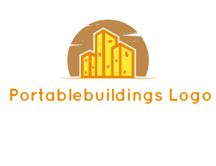 Building made of cheese blocks