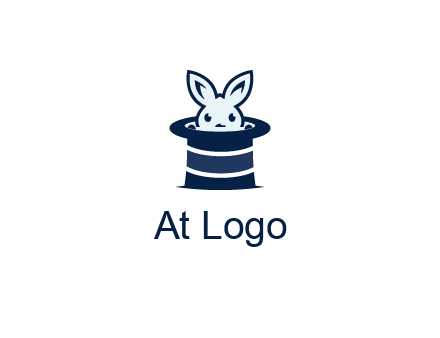 rabbit in a magician's hat icon