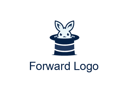 rabbit in a magician's hat icon
