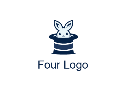 rabbit in a magician's hat icon