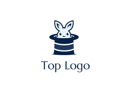rabbit in a magician's hat icon