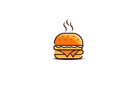 Burger company logo design template Royalty Free Vector