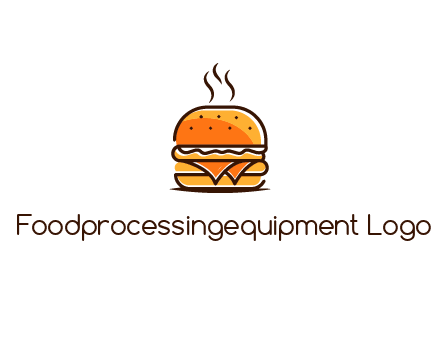 steaming burger logo