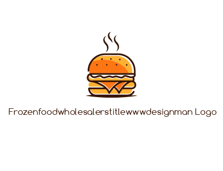 steaming burger logo