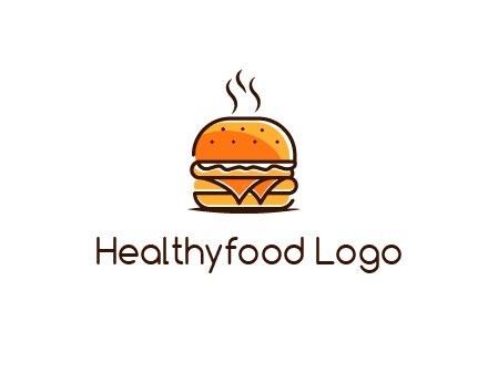 steaming burger logo