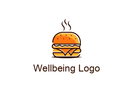 steaming burger logo