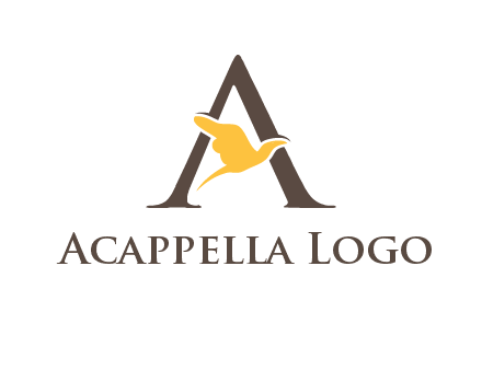 dove incorporate with letter A logo