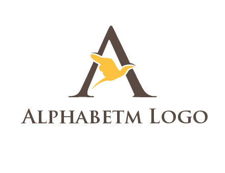 dove incorporate with letter A logo