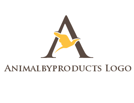 dove incorporate with letter A logo