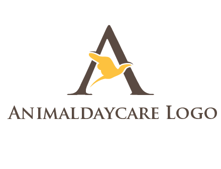 dove incorporate with letter A logo
