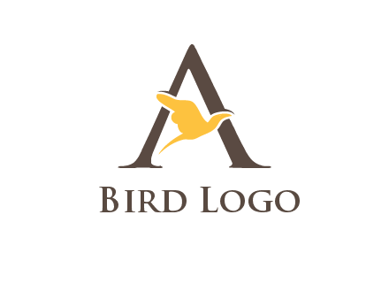 dove incorporate with letter A logo