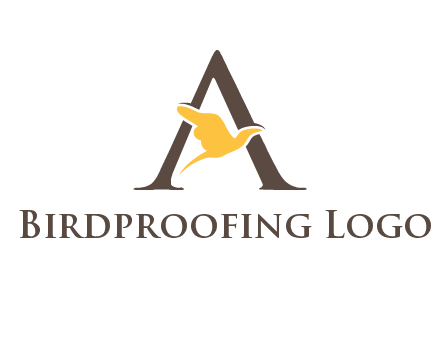 dove incorporate with letter A logo
