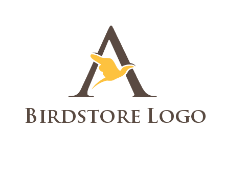 dove incorporate with letter A logo