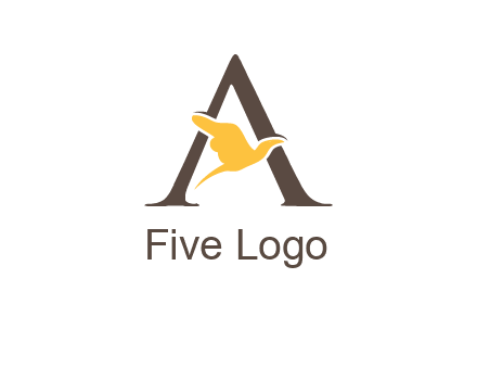 dove incorporate with letter A logo