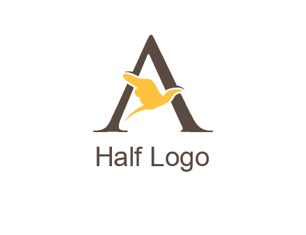 dove incorporate with letter A logo