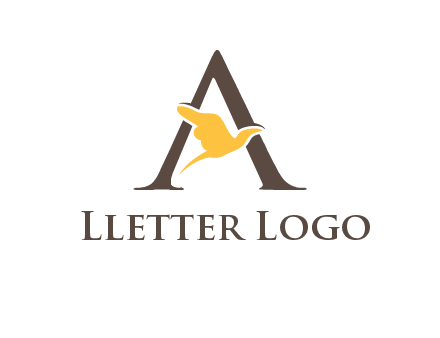 dove incorporate with letter A logo
