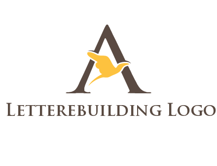 dove incorporate with letter A logo