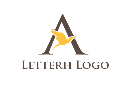 dove incorporate with letter A logo